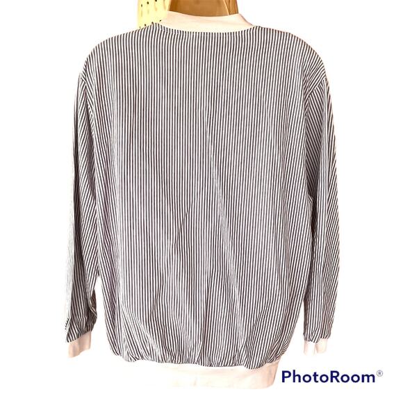 Rare Vintage Adolfo Sport Lightweight Golf Zip Up Jacket Cotton Blend Womens M - Picture 8 of 10